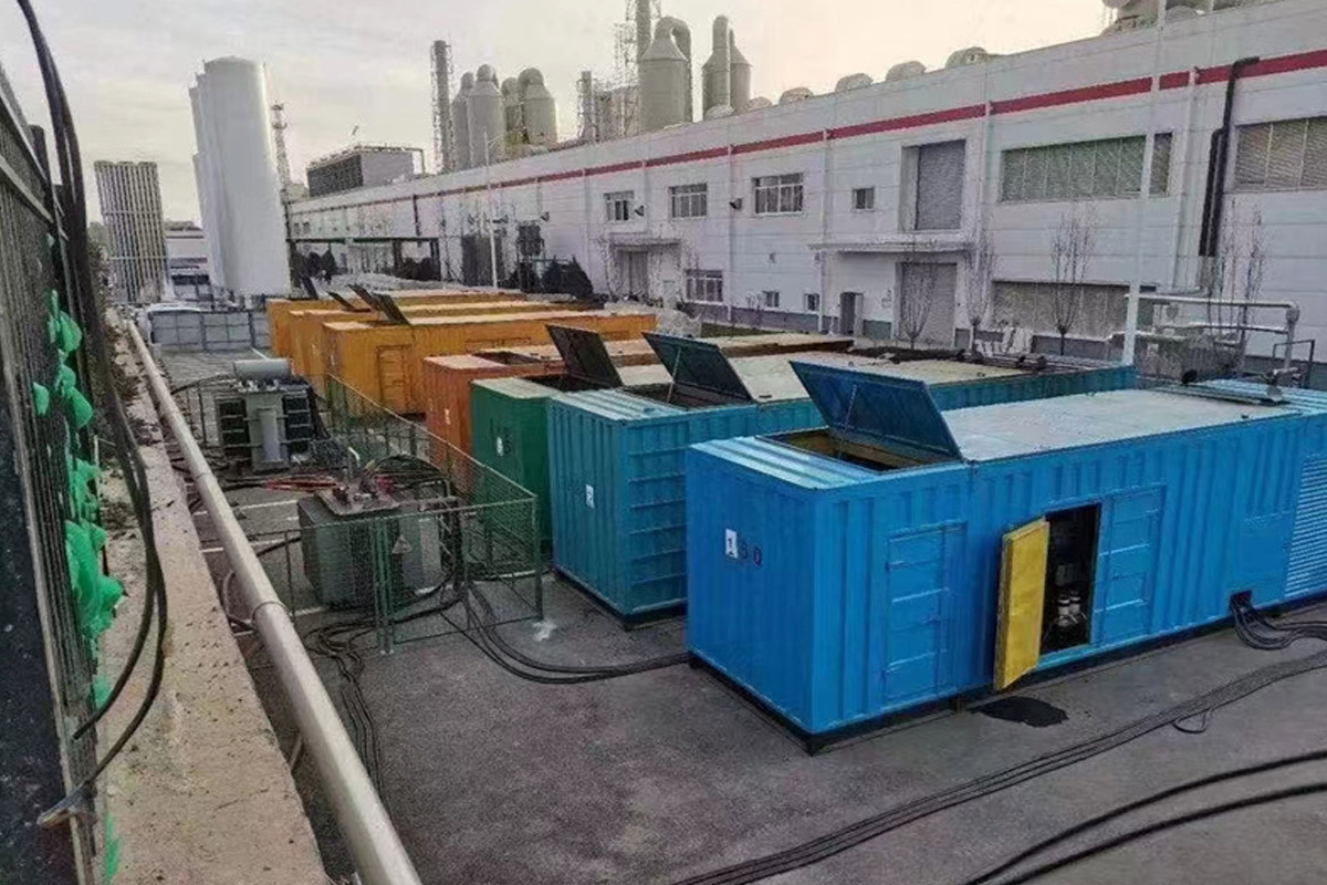 仓山发电机租赁施工现场